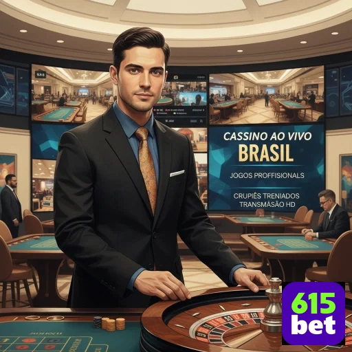 Ilustração de Descubra o aplicativo cassino da 615bet para jogos mobile